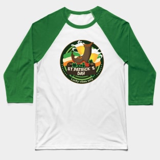 St. Patrick´s day lucky vibes only Baseball T-Shirt